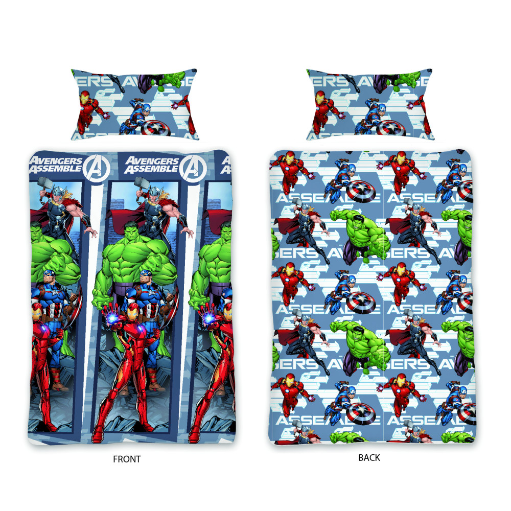 Marvels Avengers Rotary Single Duvet Cover 