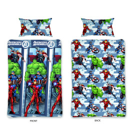 Marvels Avengers Rotary Single Duvet Cover 