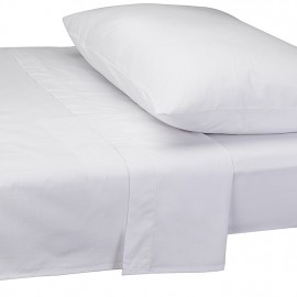 100% Cotton Fitted  Sheet White 