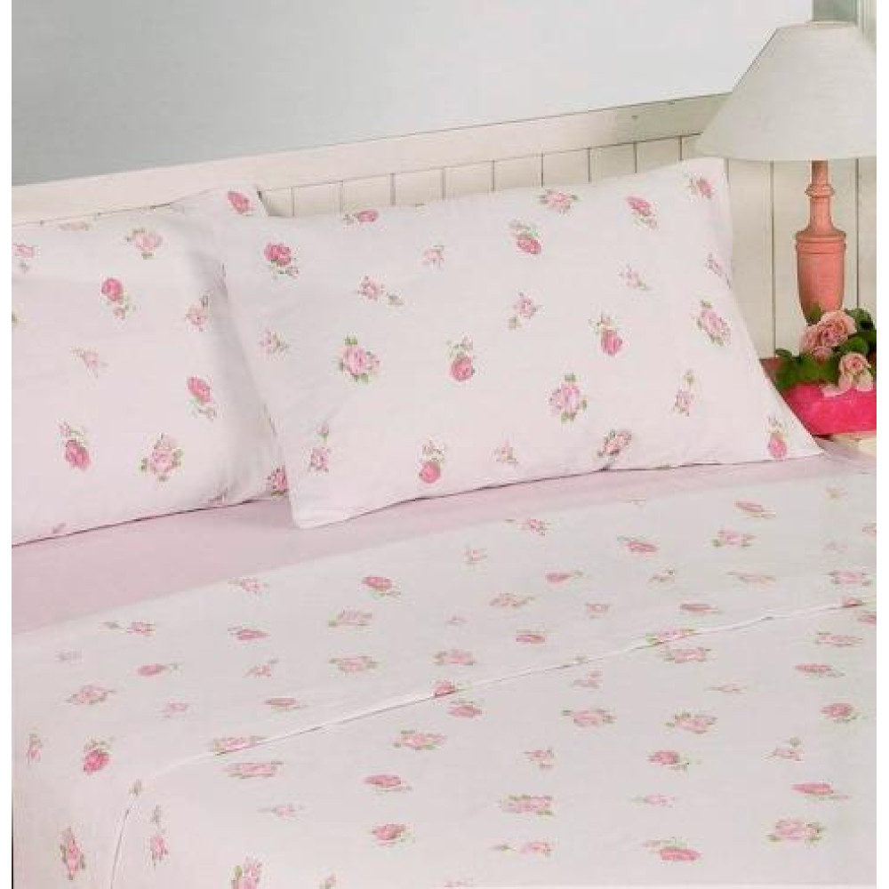 Flannelette sheet set printed King