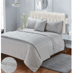 Embroidered Duvet Cover Diana Silver 