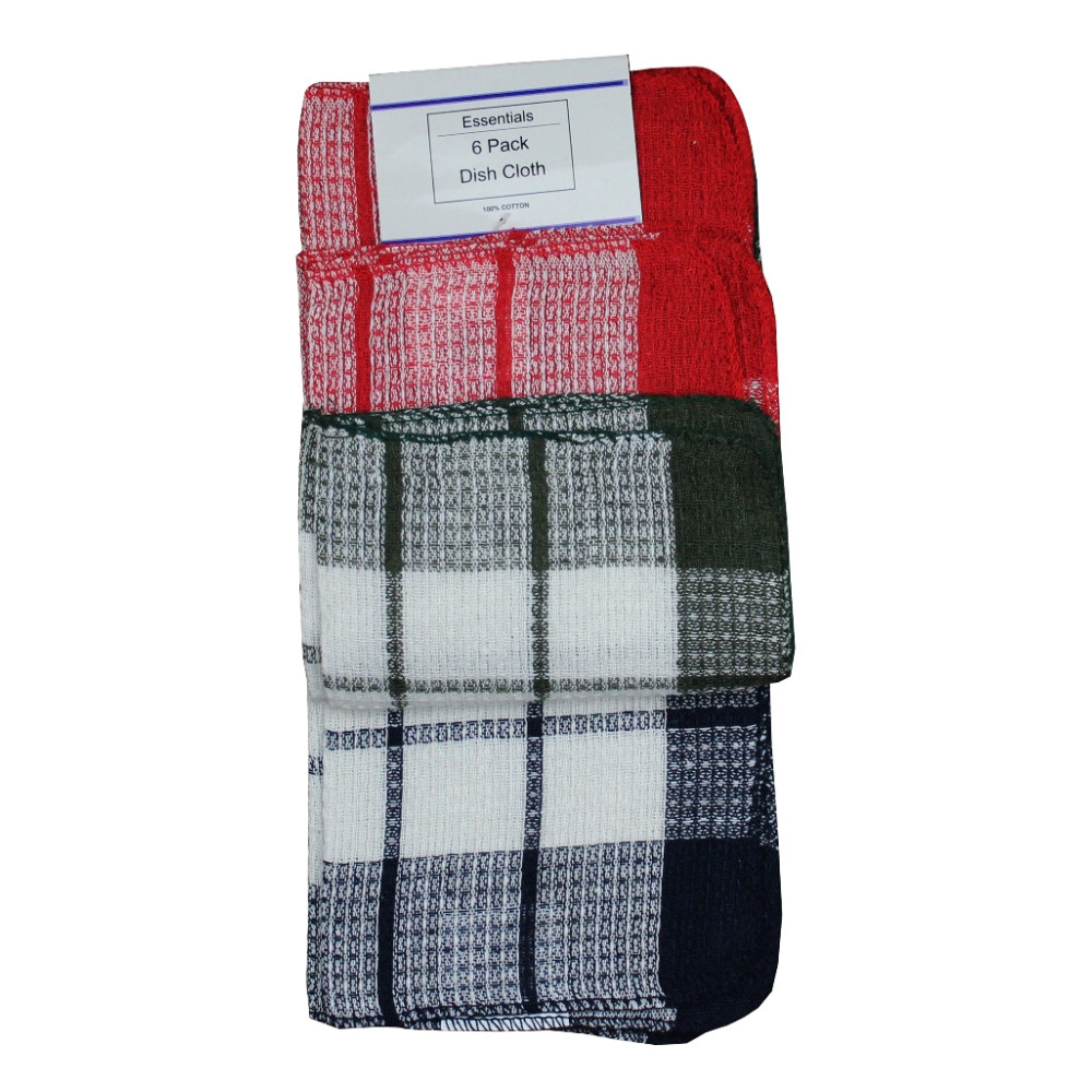 Waffle check dish cloth
