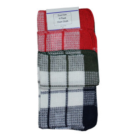 Waffle check dish cloth