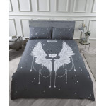 Duvet Cover Angel Wings Grey 