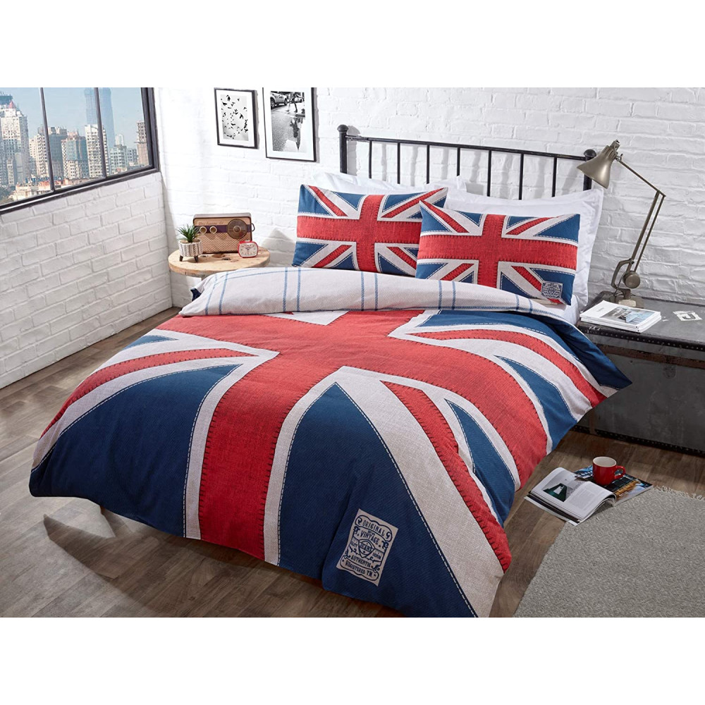 Duvet Cover Union Jack Blue Red