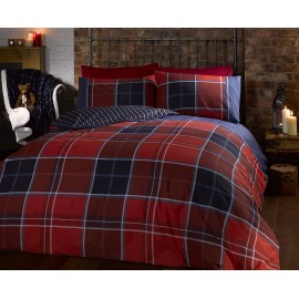 Duvet Cover Argyle Red 
