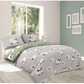 Duvet Cover Dotty Sheep Duck Egg 