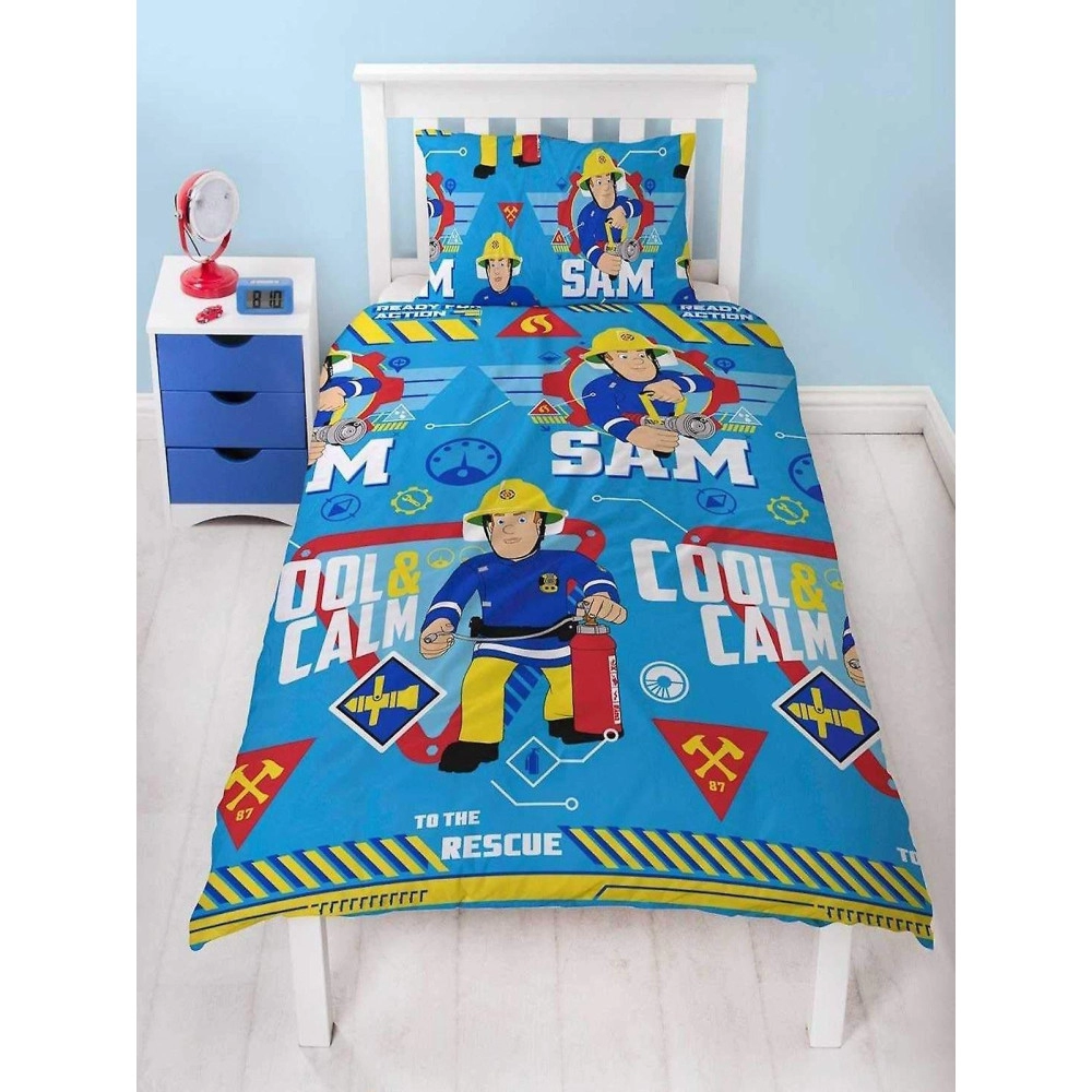 Duvet Cover Fireman Sam Cool Single