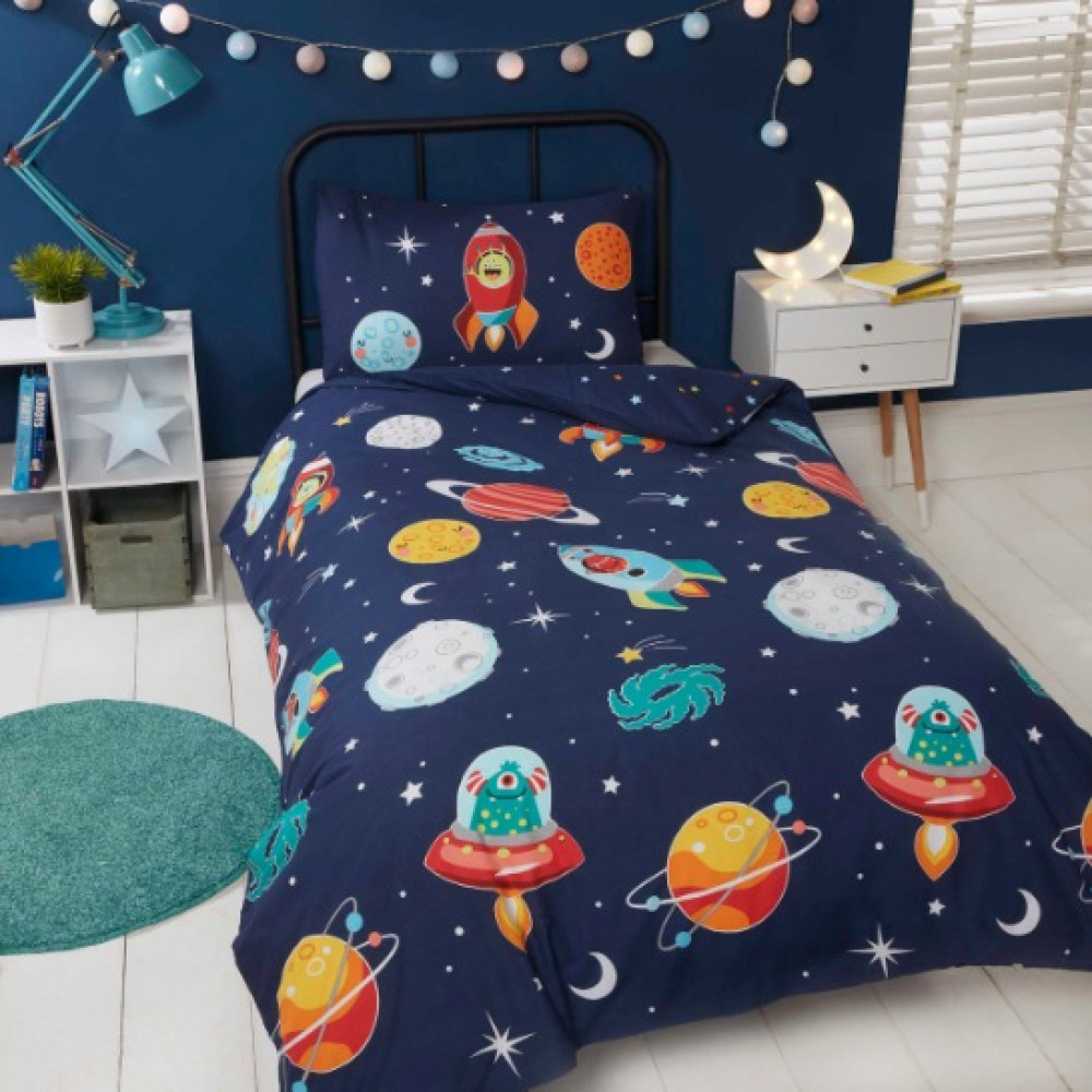 Duvet Cover Space and Aliens