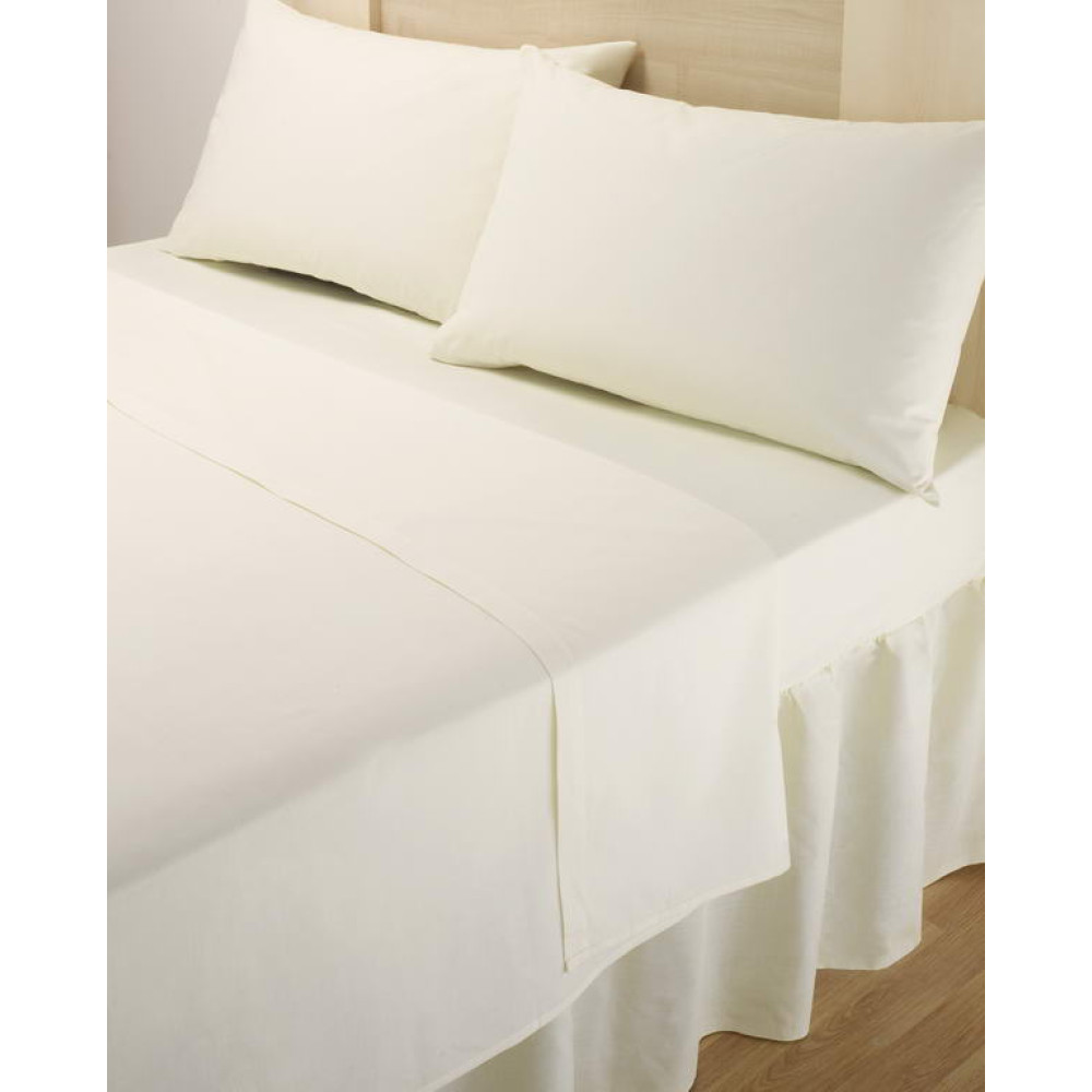 Percale Flat Sheet Single