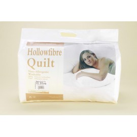 4.5 tog Duvet Hollowfibre Polyester Cotton Single 