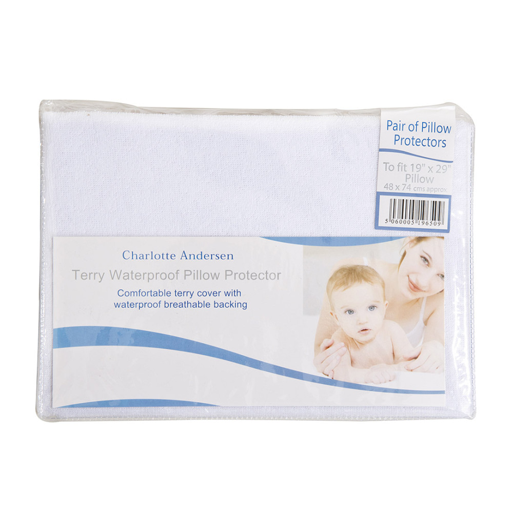 pillow protector pair Terry Waterproof